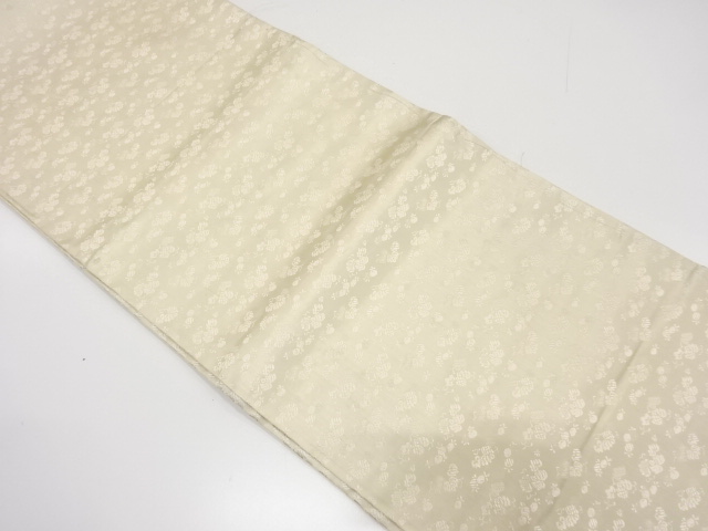 アンティーク　菊桐模様織出し丸帯（材料）